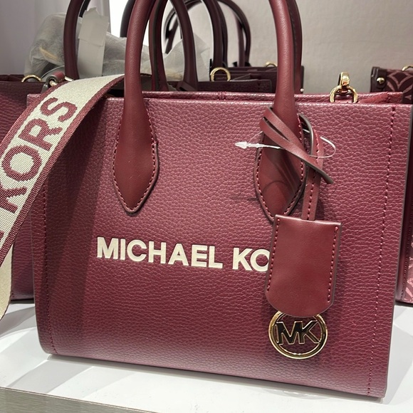 Michael Kors Mirella Small Pebbled Leather Crossbody Bag - Picture 16 of 16